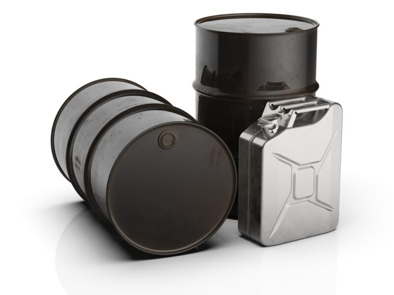 Steel,Oil,Barrel,Isolated,And,Fuel,Can,Jerrycan,Tank,For